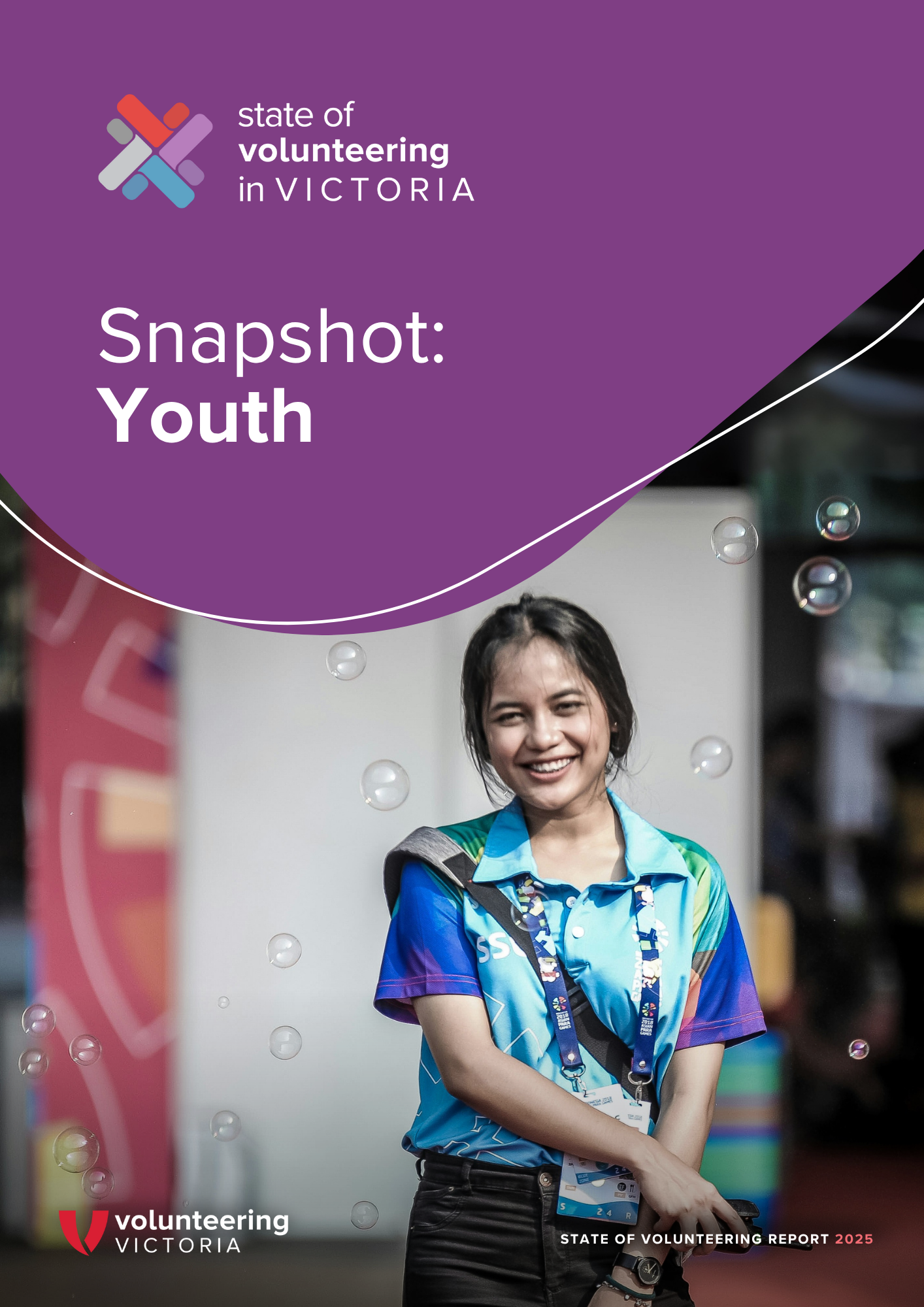 State of Volunteering in Victoria 2025 Report - Youth Snapshot cover