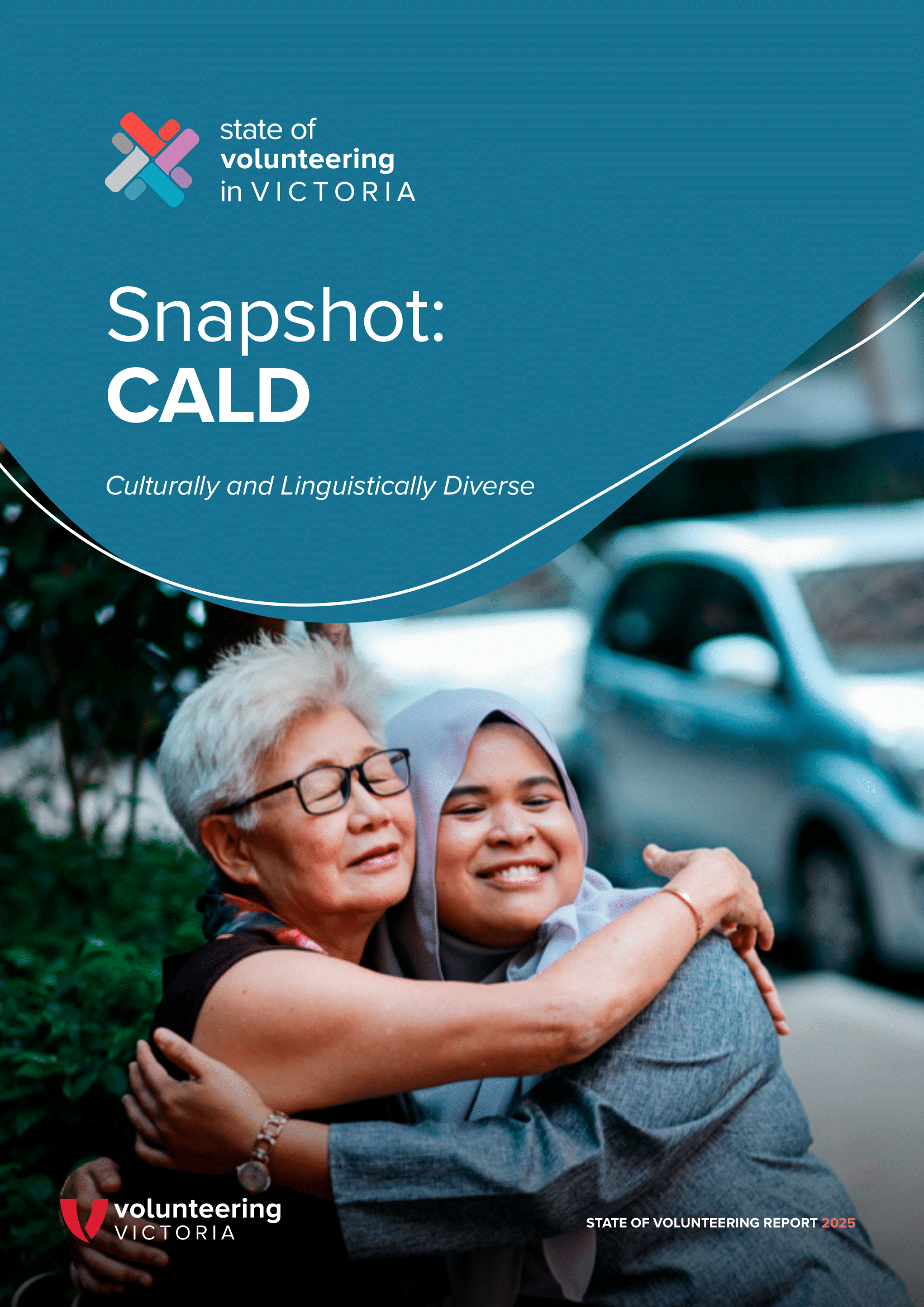 State of Volunteering in Victoria 2025 Report - CALD Snapshot cover