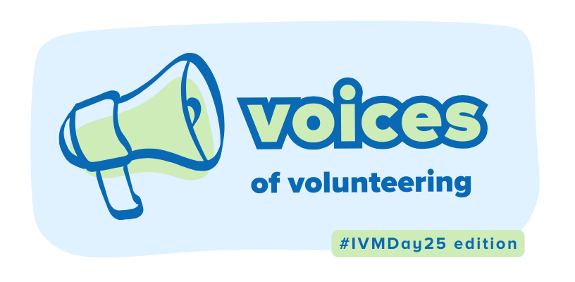 Voices of Volunteering banner (#IVMD25 edition)