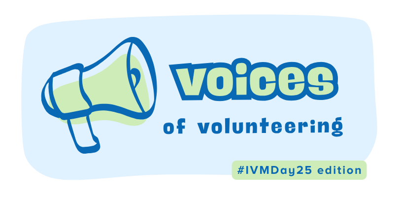 Voices of Volunteering banner (#IVMD25 edition)