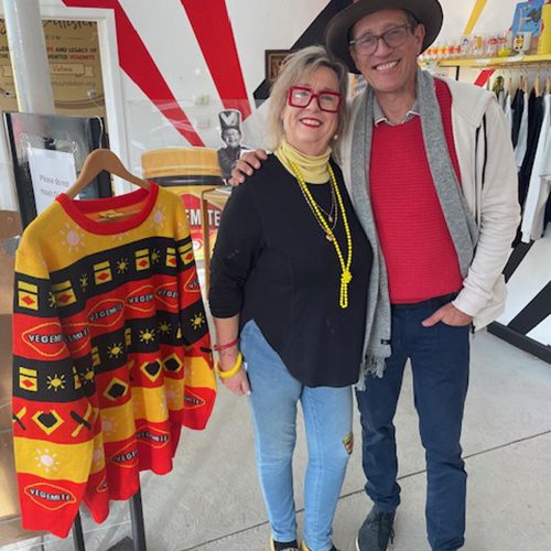 Liza Robinson at the Vegemite Museum